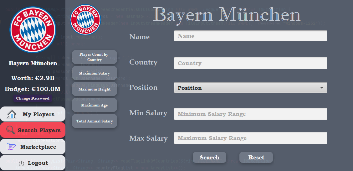 Football Player Manager